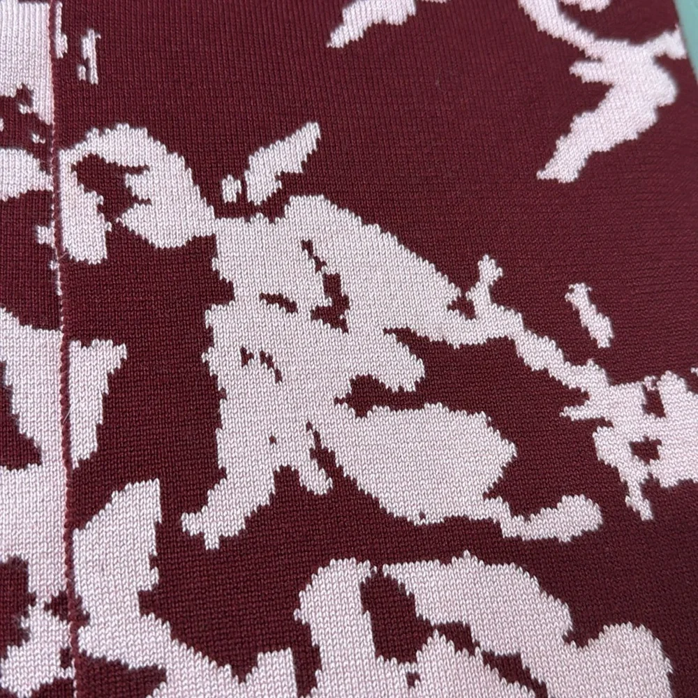 Pink And Burgundy Camo Scarf